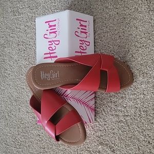 Corkys Red Sandals
